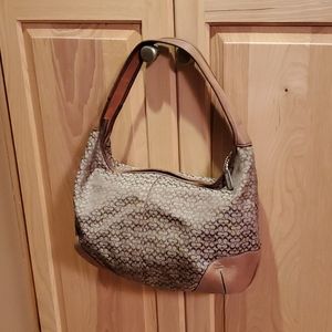 Coach woman's brown and tan purse